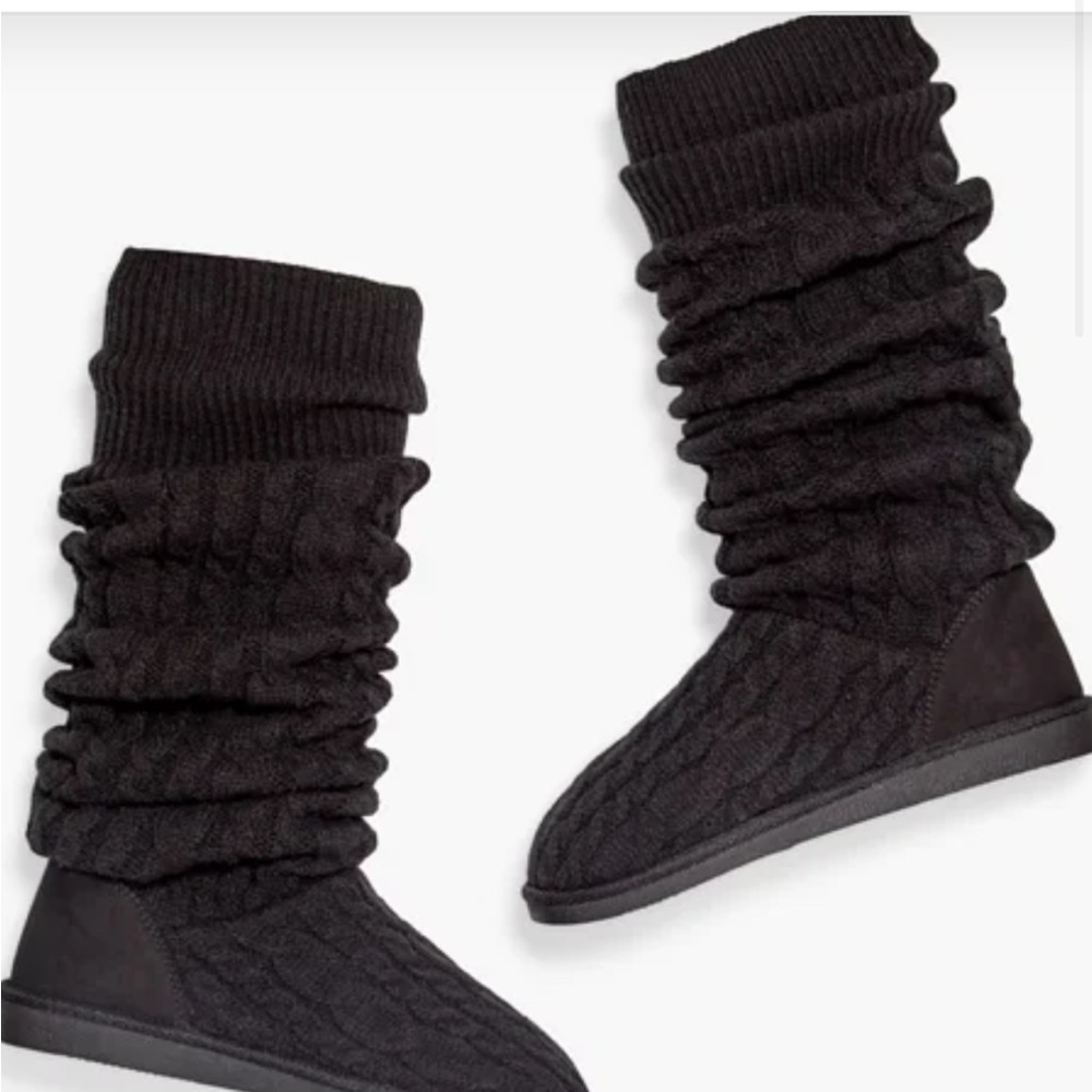 Fuzzies, Brittany Knit, Black Caviar Size 10